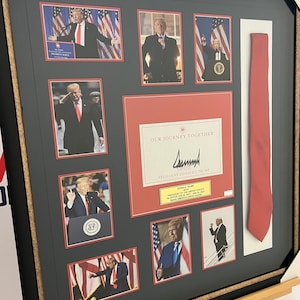 Donald Trump Autographed Presidential Frame with Authentication