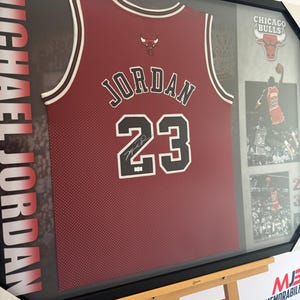 Michael Jordan Signed Chicago Bulls Red Authentic Jersey GOAT Authentics