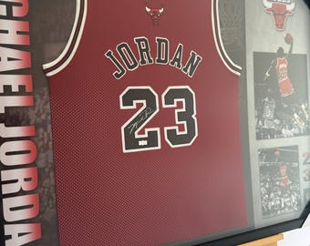 Michael Jordan Signed Chicago Bulls Red Authentic Jersey GOAT Authentics