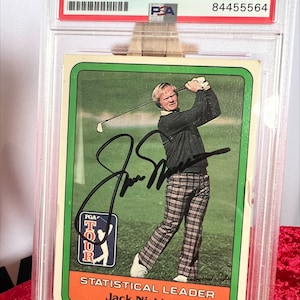 Jack Nicklaus 1981 Donruss Rookie Karte RC signiert PSA DNA auto