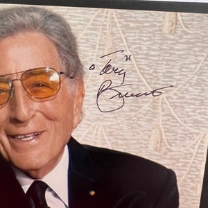 Tony Bennett Signed Autographed Photo with Lady GaGa Rare Beckett Authentication