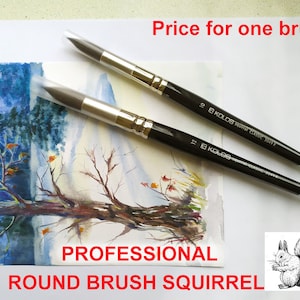 Professionell Pinsel .Eichhörnchen .Pinsel für Aquarelle Rundpinsel Professionell