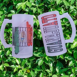 frosted mug /Mexico beer mug/gift for dad/personalized gifts/gift for husband/ gift for brother/ gift for him/ frosted glass/ personalizado