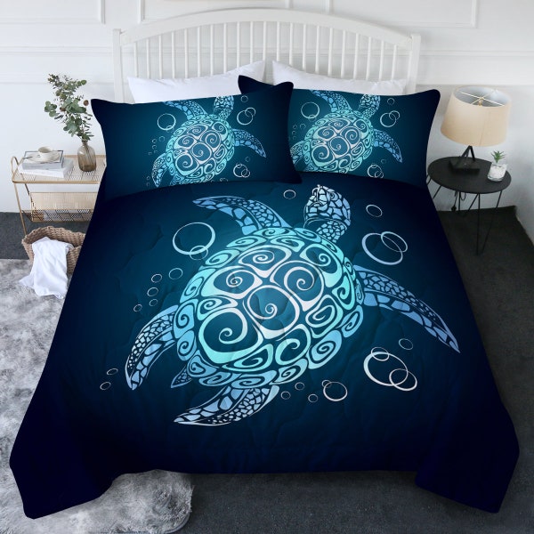 Sea Turtle Bedding Etsy