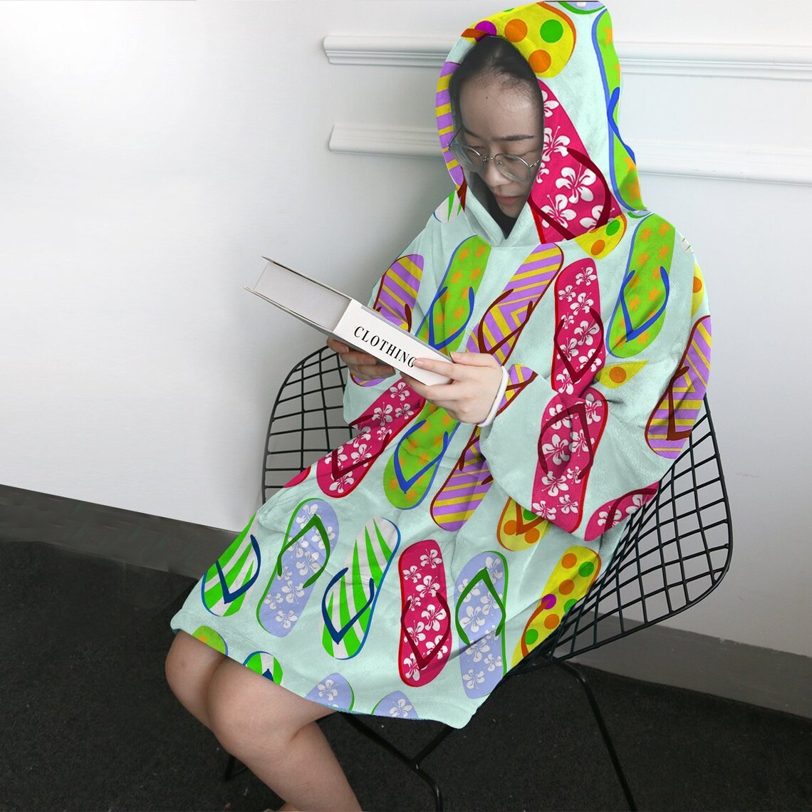 Flip Flops Oversized Hoodie Wearable Blanket Flip Flop Kinda Etsy