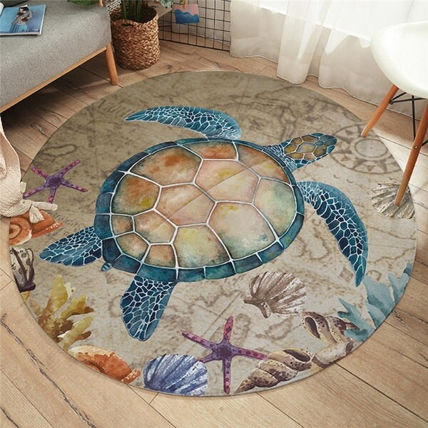 Beach Theme Rug Etsy