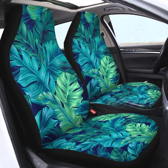 Tropische Blätter Auto Sitzbezug Küstenauto Interior Hawaiian Car