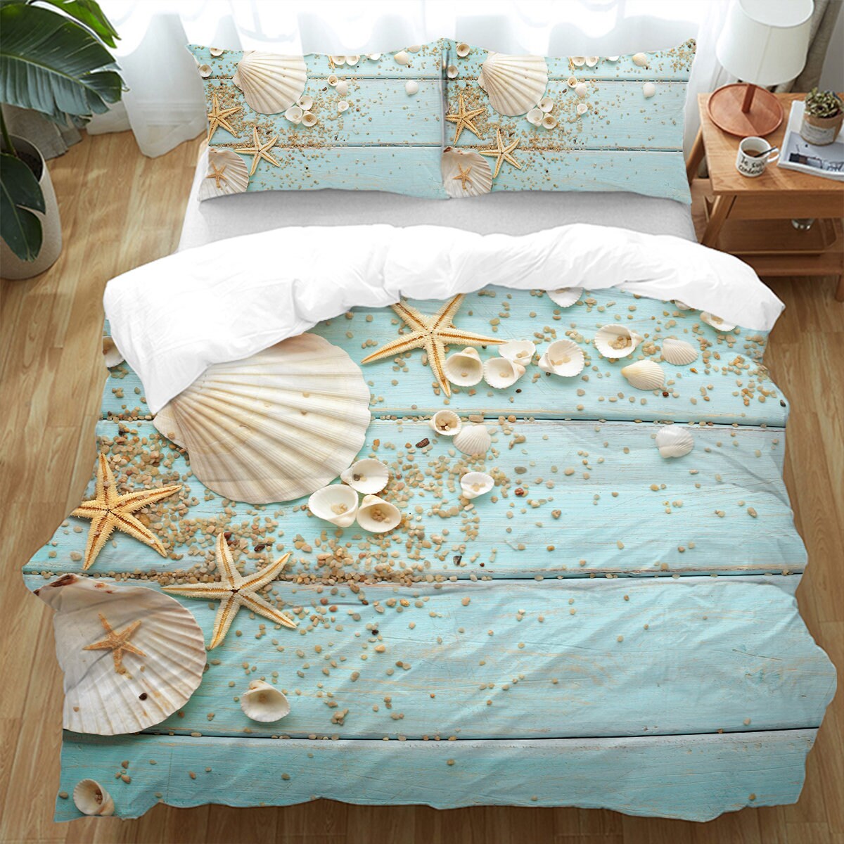 Beach themed online bedding queen