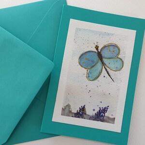 Schmetterling - Handgemalte Aquarell Grußkarte für den ganz besonderen Anlass