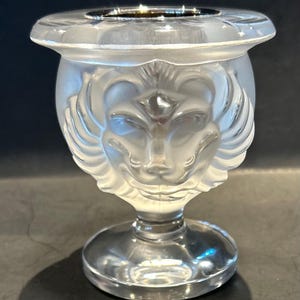 Lalique Lion Head - Etsy