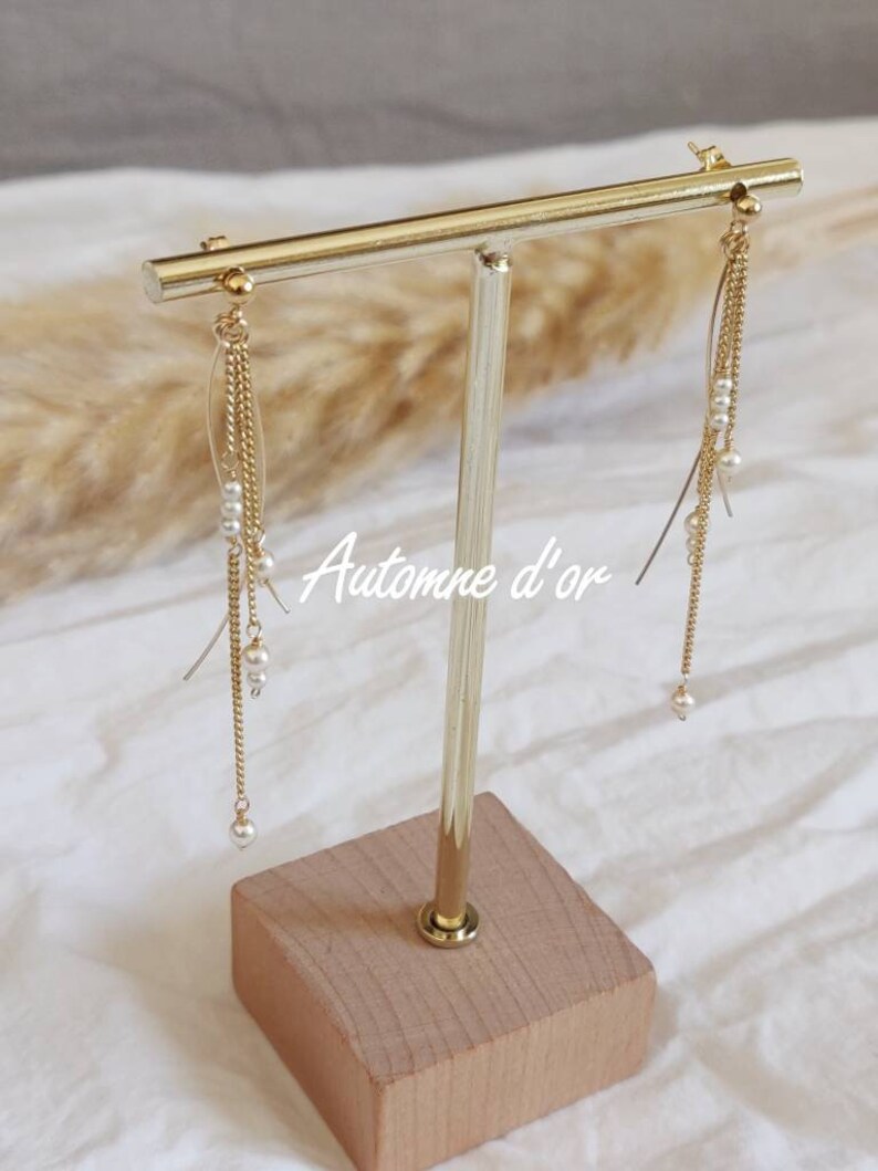 Boucles d'oreilles pendantes noir femme | Bonobo