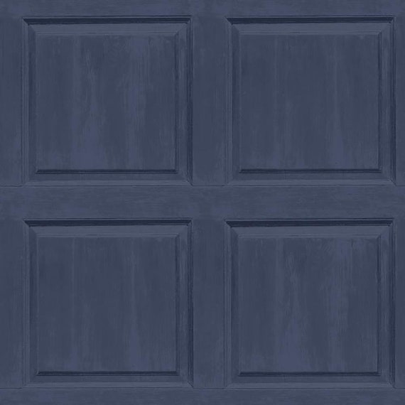 Washed Panel Wallpaper Arthouse Wood Effect Charcoal Navy | Etsy