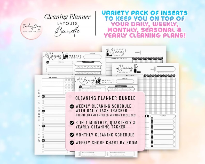 Mega 2026 Planner Printable / Journal Bundle: ADHD Daily, Weekly, Monthly, Goal | A5 Planner Inserts Bild 18