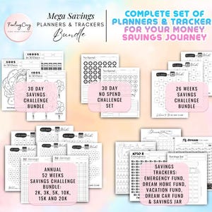 Mega 2026 Planner Printable / Journal Bundle: ADHD Daily, Weekly, Monthly, Goal | A5 Planner Inserts Bild 16