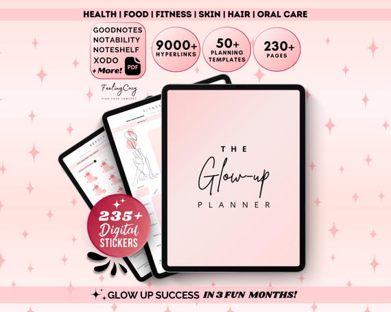 Digital Weight Loss Planner | Fitness Journal, Workout Tracker, Selfcare Planner for IPad GoodNotes