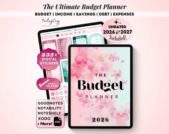 Digital Budget Planner 2026 | Biweekly Paycheck Monthly Financial Planner & Trackers | Budgeting for iPad GoodNotes