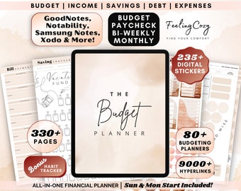 2024 Digital Budget Planner: Budget Tracker, Financial Planner, Finance Tracker, Paycheck Budget Template | Budget Planner GoodNotes IPad