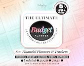Printable Budget Planner | Paycheck Biweekly Monthly Budget Binder, Bill Tracker Templates | A5 Financial Inserts