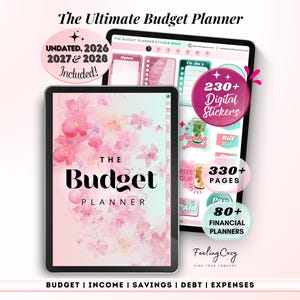 Digital Budget Planner 2026 | Biweekly Paycheck Monthly Financial Planner & Trackers | Budgeting for iPad GoodNotes