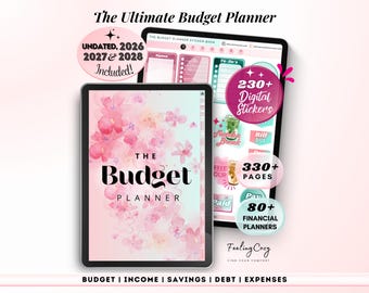 Digital Budget Planner 2026 | Biweekly Paycheck Monthly Financial Planner & Trackers | Budgeting for iPad GoodNotes