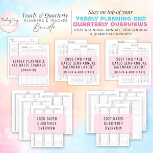 Mega 2026 Planner Printable / Journal Bundle: ADHD Daily, Weekly, Monthly, Goal | A5 Planner Inserts Bild 7