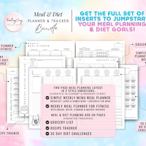 Mega 2026 Planner Printable / Journal Bundle: ADHD Daily, Weekly, Monthly, Goal | A5 Planner Inserts Bild 10