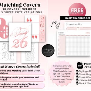 Ultimate Happy Planner Printable Templates | 2026-2027 Daily, Weekly, Monthly Layouts | Big, Classic Planner Inserts Bild 12