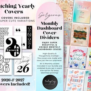 Mega 2026 Planner Printable / Journal Bundle: ADHD Daily, Weekly, Monthly, Goal | A5 Planner Inserts Bild 3