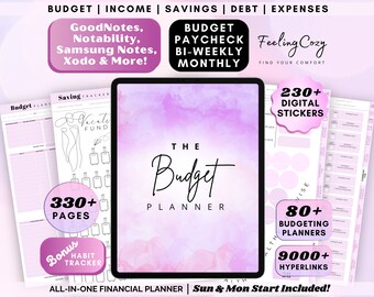 2024 Digital Budget Planner: Paycheck Budget Template, Biweekly, Monthly Budget Tracker, Financial Planner | Budget Planner GoodNotes IPad