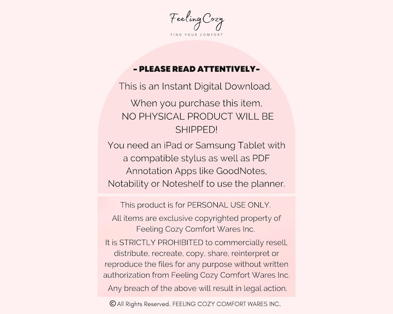 Digital Period Tracker | Cycle Symptom Planner for iPad, GoodNotes Period Stickers image 5