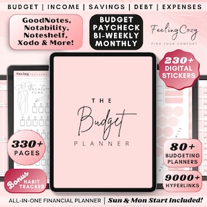 Budget Planner: Budget Tracker, Financial Planner, Finance Tracker, Paycheck Budget Template | Digital Budget Planner GoodNotes IPad 2024