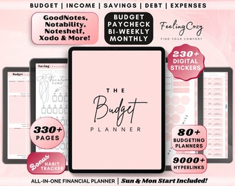 Budget Planner: Budget Tracker, Financial Planner, Finance Tracker, Paycheck Budget Template | Digital Budget Planner GoodNotes IPad 2024