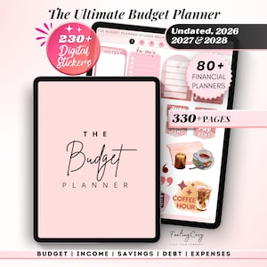 Digital Budget Planner 2026 | Bi-Weekly Paycheck, Monthly Financial Planner, Finance Trackers | GoodNotes | iPad / Tablet