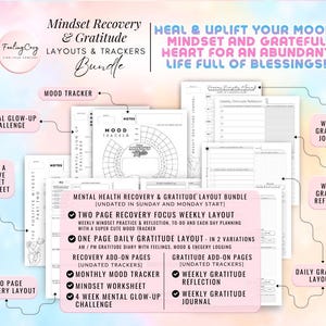 Mega 2026 Planner Printable / Journal Bundle: ADHD Daily, Weekly, Monthly, Goal | A5 Planner Inserts Bild 12