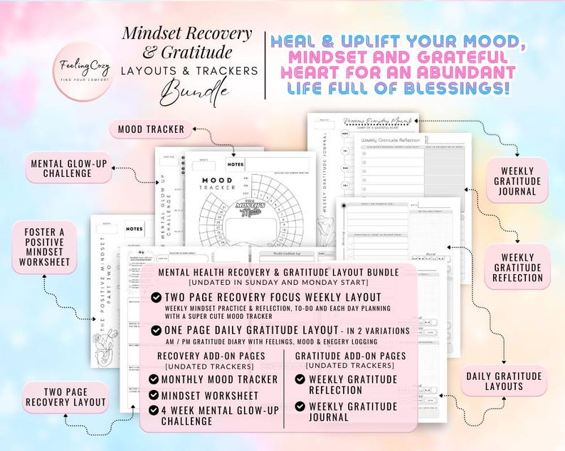 Mega 2026 Planner Printable / Journal Bundle: ADHD Daily, Weekly, Monthly, Goal | A5 Planner Inserts Bild 12