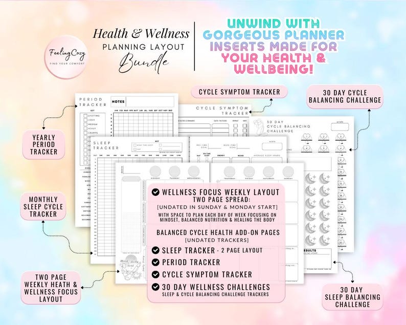 Mega 2026 Planner Printable / Journal Bundle: ADHD Daily, Weekly, Monthly, Goal | A5 Planner Inserts Bild 11