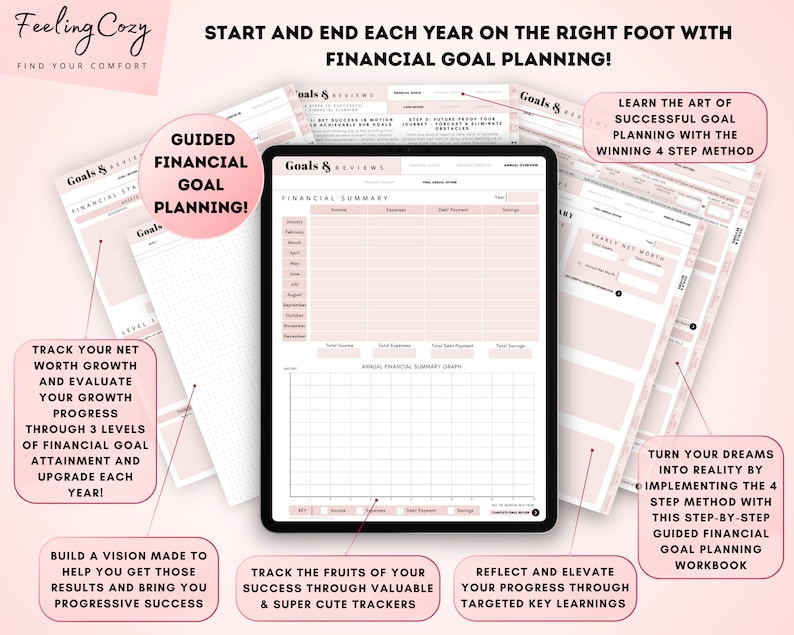 Budget Planner: Budget Tracker, Financial Planner, Finance Tracker, Paycheck Budget Template Digital Budget Planner GoodNotes iPad 2024 image 3