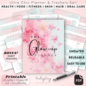 2026 Fitness Planner, Weight Loss Tracker, Weight Loss Journal, Weight Loss Printable, Weight Loss Chart, Workout Planner, Health & Beauty Planner 2026 Self Care Planner