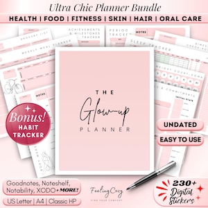 Weight Loss Planner 2026 | Fitness Planner, Body Measurement Tracker | Self Care Journal Inserts