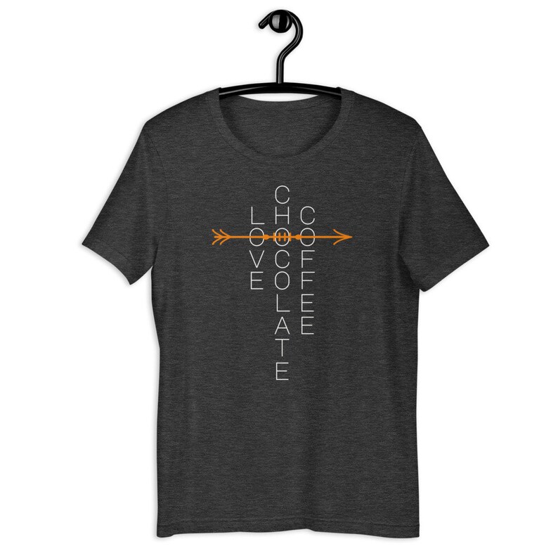 Short-Sleeve Unisex T-Shirt Shirt for those that Love Coffee and Chocolate together!