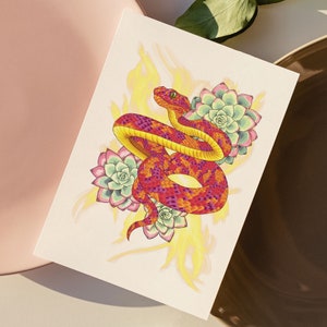 Fire Snake Digital Print Download