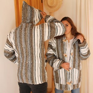 Berber Warm Jacket, Winter Jacket, Bohemian Style, Moroccan Jacket, Handmade Jacket, Vintage Hoodie, Soft Jacket, Cozy Djallaba,Cozy Jabador