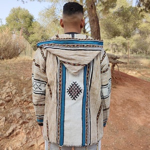 Berber Warm Jacket, Winter Jacket, Bohemian Style, Moroccan Jacket, Handmade Jacket, Vintage Hoodie, Soft Jacket, Cozy Djallaba,Cozy Jabador