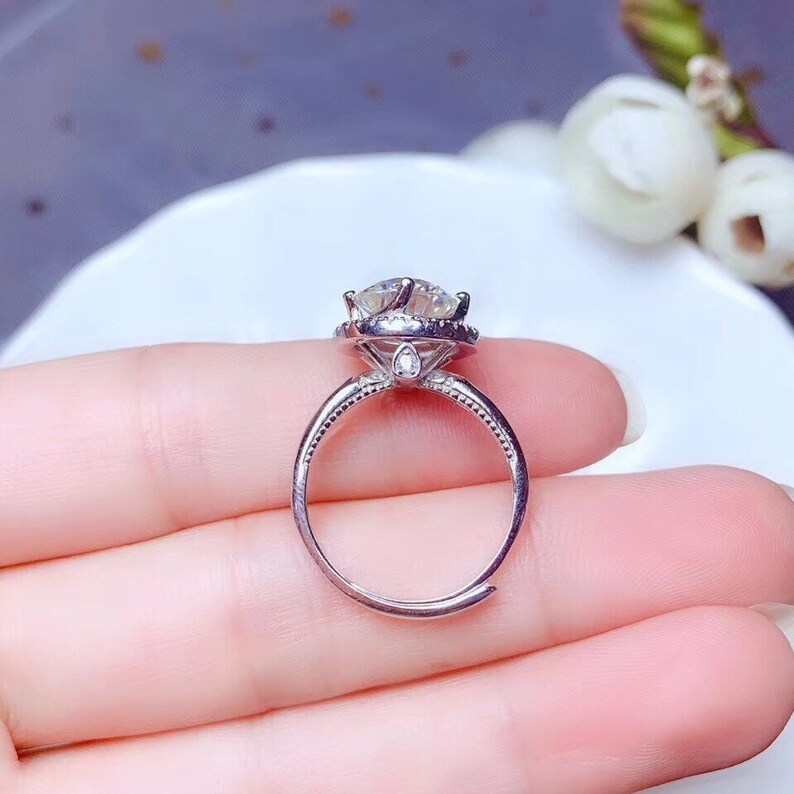 Moissanite Diamond Ring *925 Sterling Silver *Moissanite ring 1Ct2Ct3Ct Round Cut* D Grade *Wedding Ring *Gift For Her