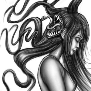 Futakuchi-Onna DIGITAL PRINT
