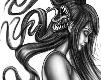 Futakuchi-Onna IMPRESIÓN DIGITAL