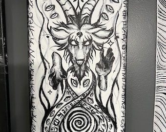 DEMONOLOGÍA ~ Pintura de 24x12"