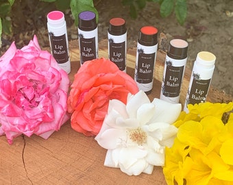 Tinted Shimmer Lip Balm: All-Natural Vegan Chapstick with Glitter