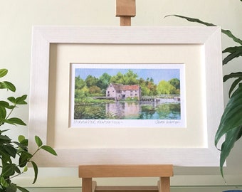 Sturminster Newton Mill,Dorset. Fine Art Print/Hand Signed/Mounted/Framed. Professionally Printed