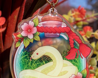Chinese Zodiac Snake Keychain